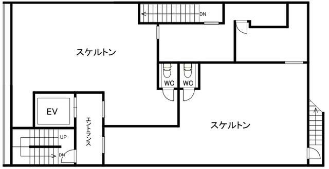 【堺市堺区・堺東駅徒歩5分】南海高野線　飲食店可！40坪・1フロア1テナントのスケルトン物件